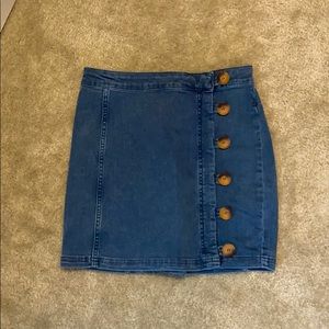 Free People denim skirt